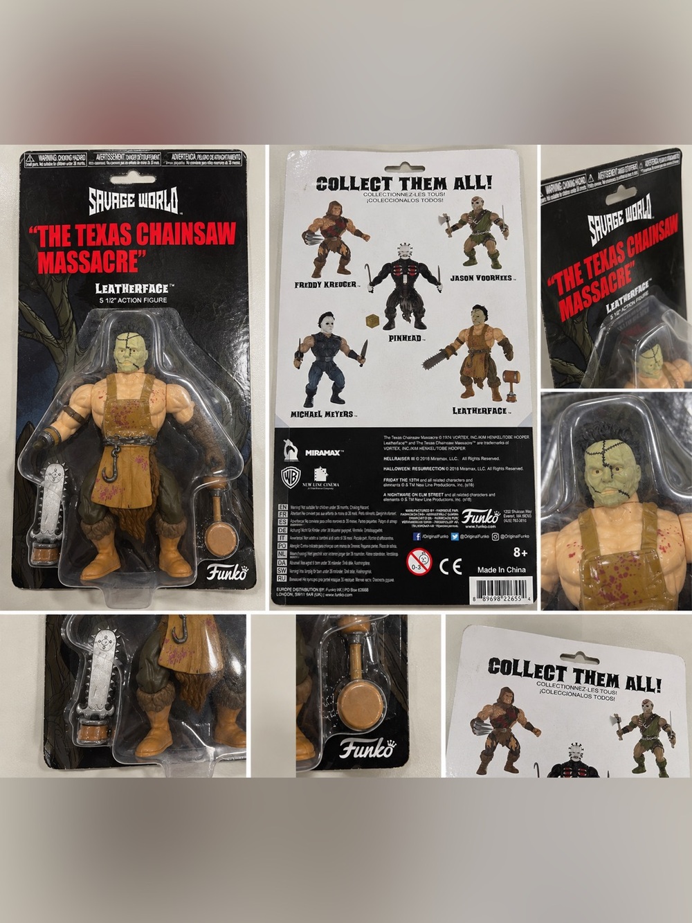 Funko Savage World Leatherface Action Figure - Tan, Brown, Black